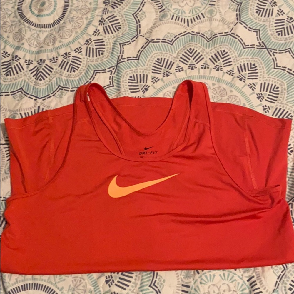 Orange Nike Tank Top